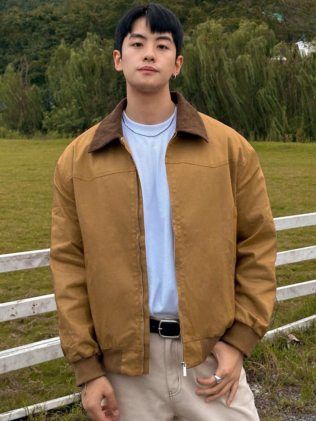 Khaki Men's Jacket 