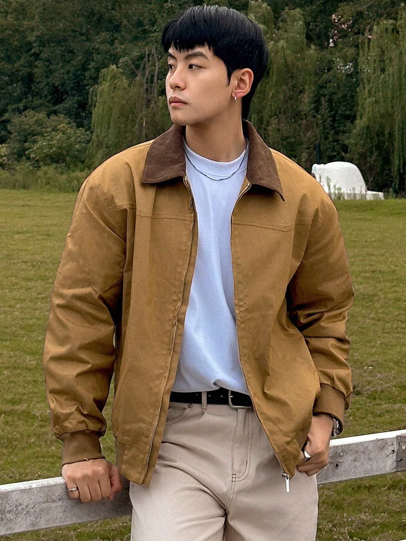 Khaki Men's Jacket 