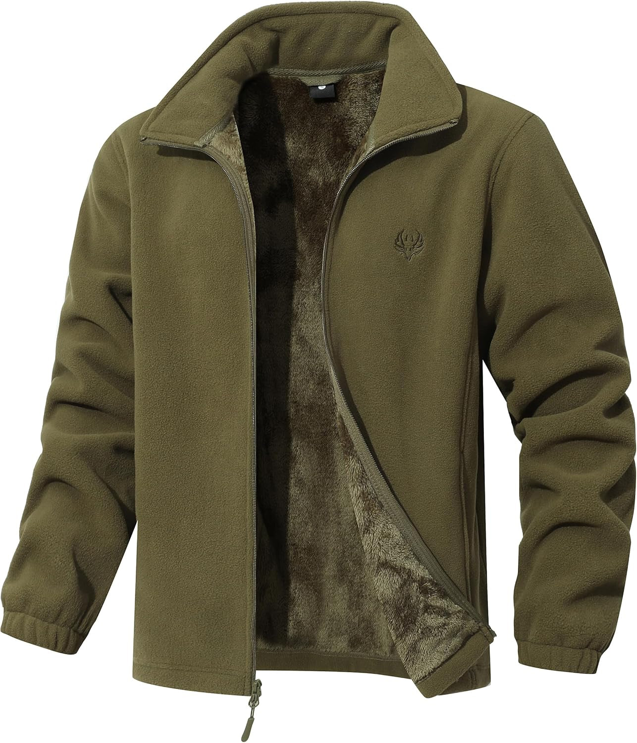 Outdoor Coat Full-Zip Heavy Fleece Jacket