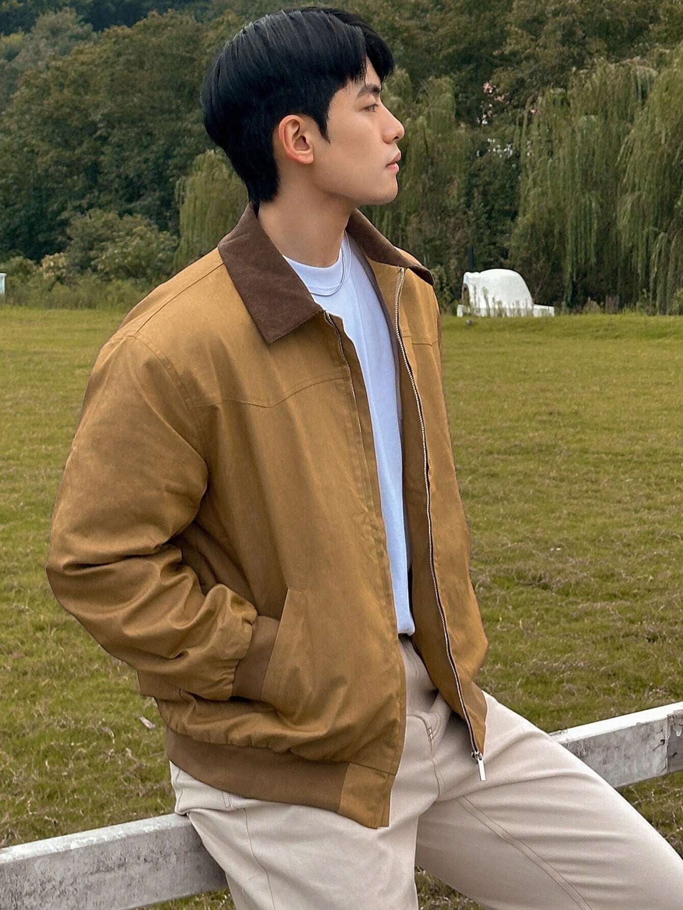 Khaki Men's Jacket 